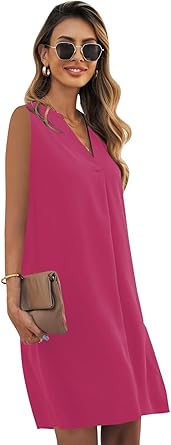 2025 Summer Dresses for Women Sleeveless Beach Floral Tshirt Sundress Casual Tank Dress S-2XL
